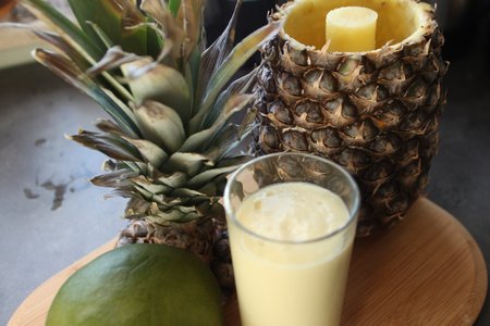 Pineapple and mango smoothie
