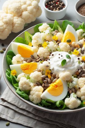 Simple cauliflower salad